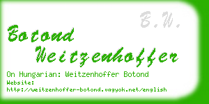 botond weitzenhoffer business card